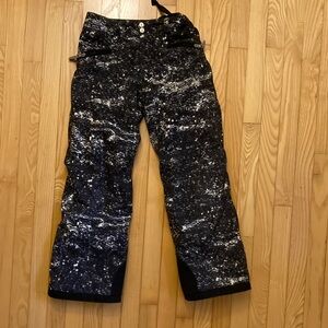 Spyder Black and White Snowboard Pants